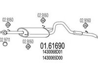 Toba esapament finala SUZUKI GRAND VITARA I FT MTS 1.6169