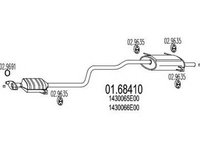 Toba esapament finala SUZUKI SWIFT II hatchback EA MA MTS 1.6841