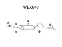 Toba esapament finala SUZUKI VITARA Cabrio (ET, TA) (1988 - 2002) QWP WEX647 piesa NOUA