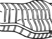 Toba esapament finala VAUXHALL ZAFIRA Mk II B M75 BOSAL 185-647