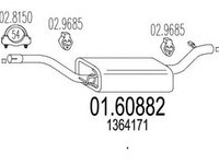 Toba esapament finala VOLVO C30 MTS 1.60882