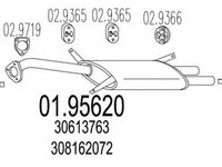 Toba esapament finala VOLVO S40 I VS MTS 1.9562