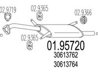 Toba esapament finala VOLVO S40 I VS MTS 1.9572