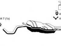 Toba esapament finala VW BORA (1J2) (1998 - 2005) ERNST 153027 piesa NOUA