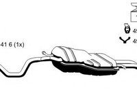 Toba esapament finala VW BORA combi (1J6) (1999 - 2005) ERNST 133289
