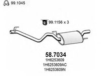 Toba esapament finala VW GOLF III 1H1 ASSO 587034