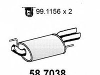 Toba esapament finala VW GOLF III Cabriolet 1E7 ASSO 587038