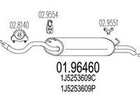 Toba esapament finala VW GOLF IV Variant 1J5 MTS 1.9646