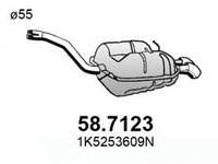 Toba esapament finala VW JETTA III (1K2) (2005 - 2010) ASSO 58.7123