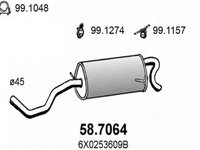 Toba esapament finala VW LUPO 6X1 6E1 ASSO 587064