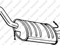 Toba esapament finala VW PASSAT CC 357 BOSAL 233-145