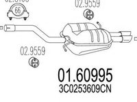 Toba esapament finala VW PASSAT Variant 3C5 MTS 1.60995