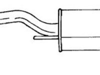 Toba esapament finala VW POLO (6N1) (1994 - 1999) QWP WEX184 piesa NOUA