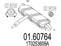 Toba esapament finala VW TOURAN 1T1 1T2 MTS 1.60764