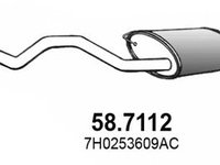 Toba esapament finala VW TRANSPORTER V caroserie (7HA, 7HH, 7EA, 7EH) (2003 - 2016) ASSO 58.7112 piesa NOUA