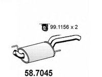 Toba esapament finala VW VENTO 1H2 ASSO 587045