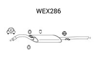 Toba esapament finala WEX286 QWP pentru Vw Passat Seat Toledo