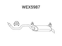 Toba esapament finala WEX5987 QWP pentru Seat Ibiza Skoda Fabia