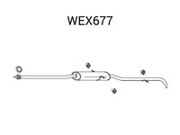 Toba esapament finala WEX677 QWP pentru Mercedes-benz Sprinter Mercedes-benz A-class