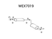 Toba esapament finala WEX7019 QWP pentru Peugeot Boxer Fiat Ducato CitroEn Jumper CitroEn Relay