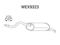 Toba esapament finala WEX9323 QWP pentru Renault Symbol Renault Thalia Mercedes-benz Vito