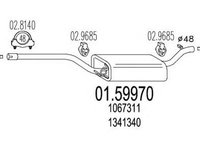 Toba esapament FORD FOCUS limuzina DFW MTS 1.5997