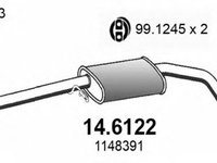 Toba esapament FORD MONDEO III limuzina B4Y ASSO 146122