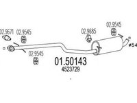 Toba esapament FORD TOURNEO CONNECT MTS 1.50143