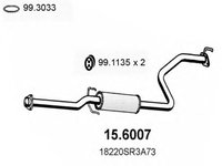 Toba esapament HONDA CIVIC V cupe EJ ASSO 156007