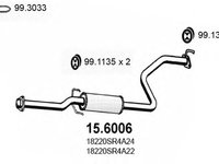 Toba esapament HONDA CIVIC V limuzina EG EH ASSO 156006