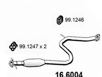 Toba esapament HYUNDAI ACCENT I X3- ASSO 166004