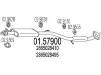 Toba esapament HYUNDAI LANTRA I J-1 MTS 1.579