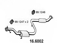 Toba esapament HYUNDAI SONATA II Y-2 ASSO 166002