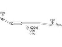 Toba esapament intermediara 01 52510 MTS pentru CitroEn Xsara