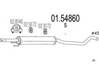 Toba esapament intermediara 01 54860 MTS pentru Opel Corsa Opel Vita Opel Tigra