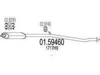 Toba esapament intermediara 01 59460 MTS pentru Peugeot 206