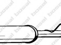 Toba esapament intermediara 278-315 BOSAL pentru Vw Caddy