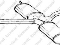 Toba esapament intermediara AUDI 90 (8C, B4), AUDI 80 Avant (8C, B4) - BOSAL 285-005