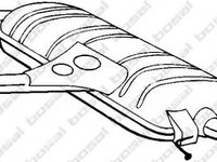 Toba esapament intermediara AUDI A4 Avant (8D5, B5) (1994 - 2001) BOSAL 278-367