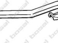 Toba esapament intermediara AUDI A6 limuzina (4A, C4), AUDI A6 Avant (4A, C4) - BOSAL 285-513