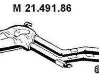 Toba esapament intermediara BMW 5 (E34) EBERSPÄCHER 21.491.86