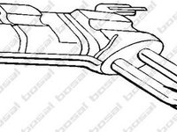 Toba esapament intermediara BMW 5 limuzina (E34) - BOSAL 284-283