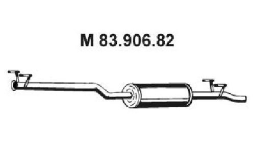 Toba esapament intermediara centru MERCEDES S