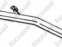 Toba esapament intermediara Citroen BERLINGO I caroserie (M_), Citroen BERLINGO (MF), PEUGEOT RANCH caroserie (5) - BOSAL 283-389