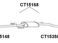 Toba esapament intermediara CITROEN BERLINGO MF VENEPORTE CT15168