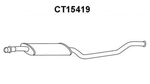 Toba esapament intermediara CITROEN XANTIA X2