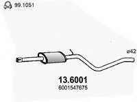 Toba esapament intermediara DACIA LOGAN (LS_) (2004 - 2016) ASSO 13.6001