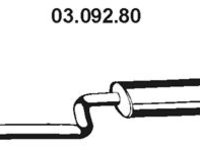 Toba esapament intermediara FIAT FIORINO nadwozie pe³ne 146 Producator EBERSPÄCHER 03.092.80