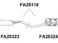 Toba esapament intermediara FIAT PUNTO 176 VENEPORTE FA25323