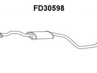 Toba esapament intermediara FORD ESCORT VII limuzina GAL AFL VENEPORTE FD30598